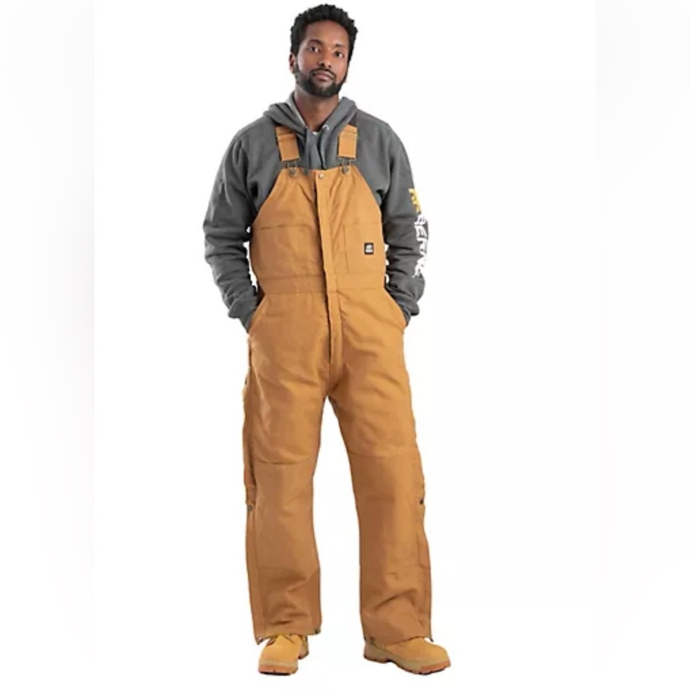 Berne Insulted Cotton Canvas Bib Overalls Men’s Size 3XL Short NWT Work Wear
